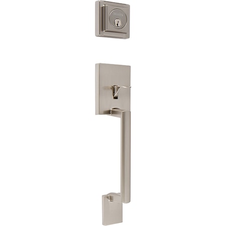 Delaney Hardware Avino Satin Nickel Single Cylinder Deadbolt Entry Door Handleset D40201